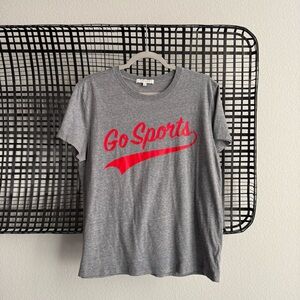 Favorite Daughter Gray Tee with Red Print